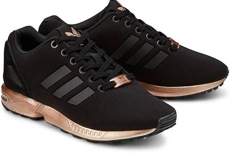 adidas schuhe zx flux schwarz goldene sohle|Zx Flux .